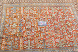 Antique Caucasian Perpedil Rug 5' x 5'7''