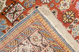 Antique Caucasian Perpedil Rug 5' x 5'7''