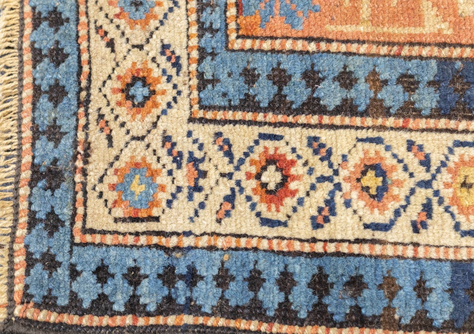 Antique Caucasian Kuba Rug 3'2'' x 4'9''