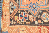 Antique Caucasian Kuba Rug 3'2'' x 4'9''