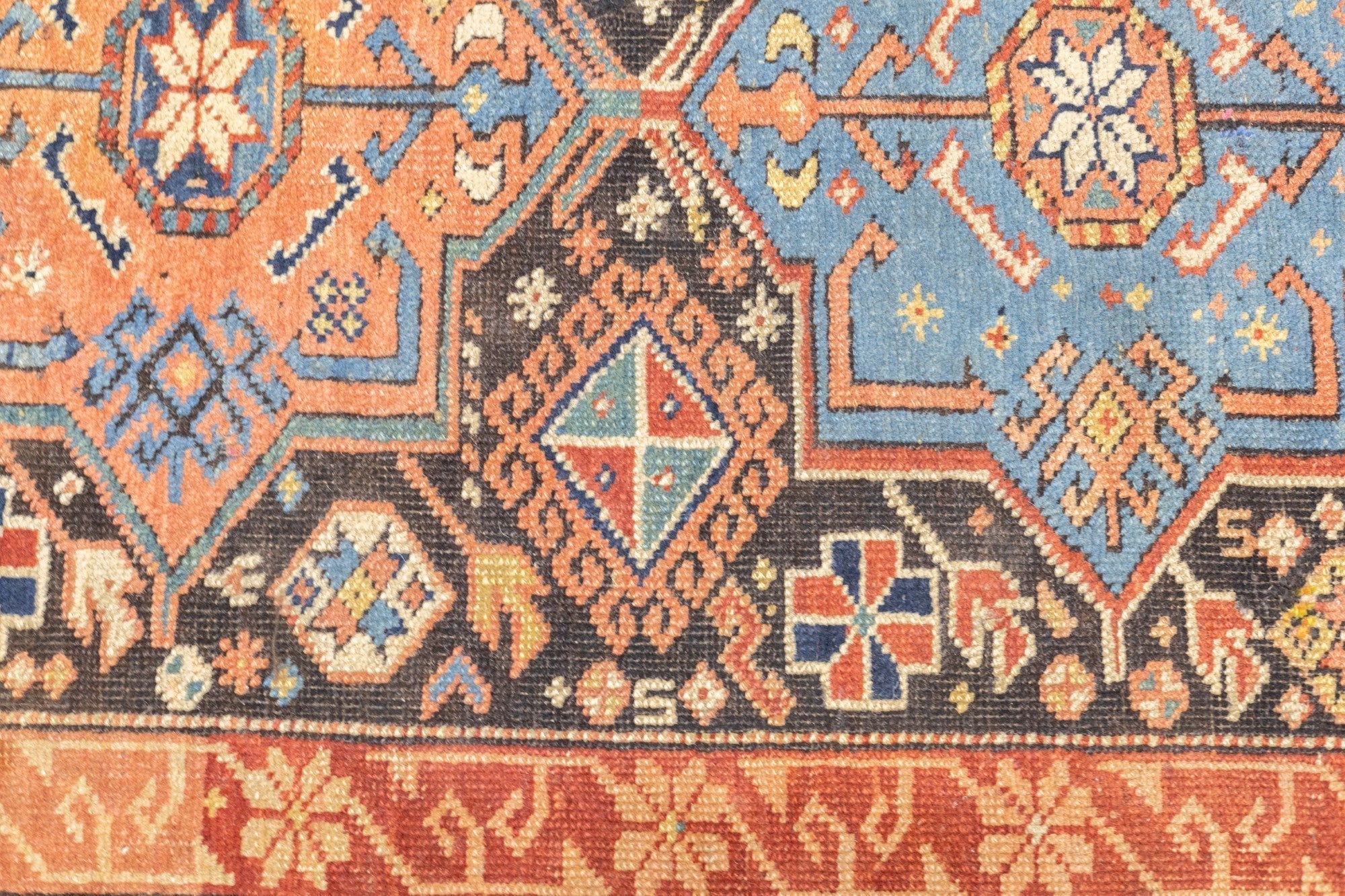 Antique Caucasian Kuba Rug 3'2'' x 4'9''