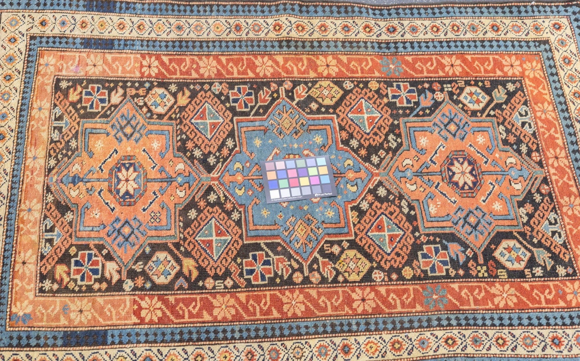 Antique Caucasian Kuba Rug 3'2'' x 4'9''