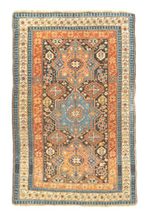 Antique Caucasian Kuba Rug 3'2'' x 4'9''