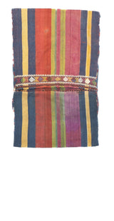 Antique Silk Shahsaband Textile Bag 1'7'' x 3'6''