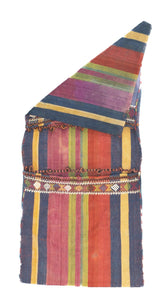 Antique Silk Shahsaband Textile Bag 1'7'' x 3'6''