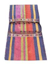 Antique Silk Shahsaband Textile Bag 1'7'' x 3'6''