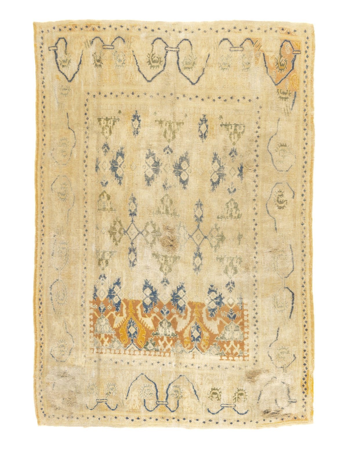 Antique Spanish Cuenca Rug 6'9'' x 9'9''