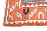 Antique Caucasian Kazak Rug 6'8'' x 7'11''