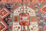 Antique Caucasian Kazak Rug 6'8'' x 7'11''