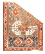 Antique Caucasian Kazak Rug 6'8'' x 7'11''