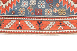 Antique Caucasian Kazak Rug 6'8'' x 7'11''