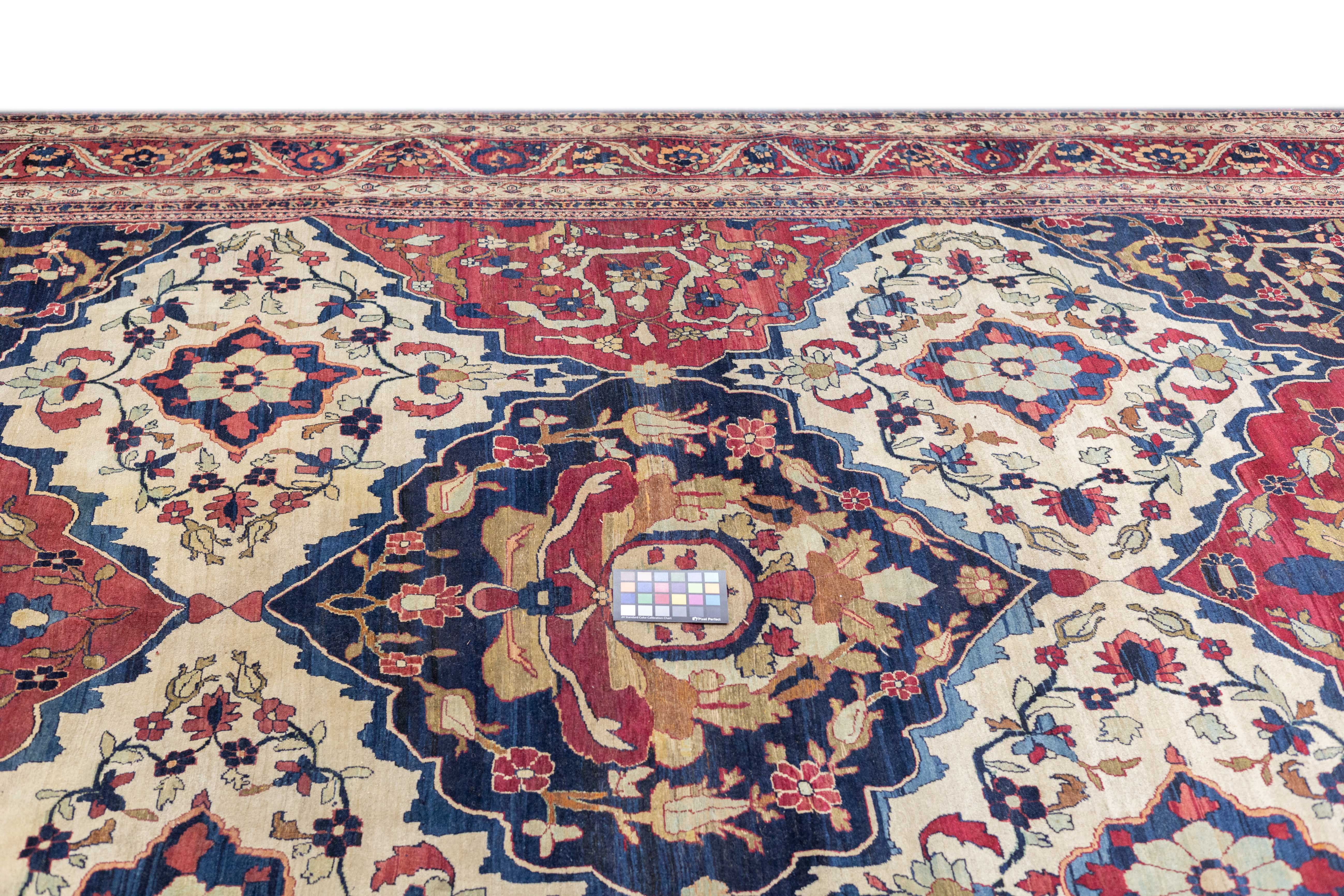 Antique Lavar Kerman Rug 8'11'' x 14'9''