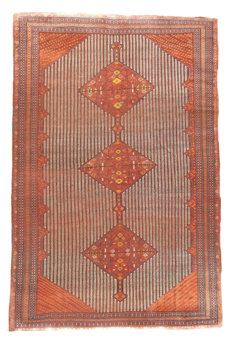 Antique Afshar Rug 7'3'' x 10'11''