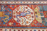 Antique Cloudband Kazak Rug 3'9'' x 7'9''