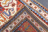 Antique Cloudband Kazak Rug 3'9'' x 7'9''