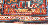Antique Cloudband Kazak Rug 3'9'' x 7'9''
