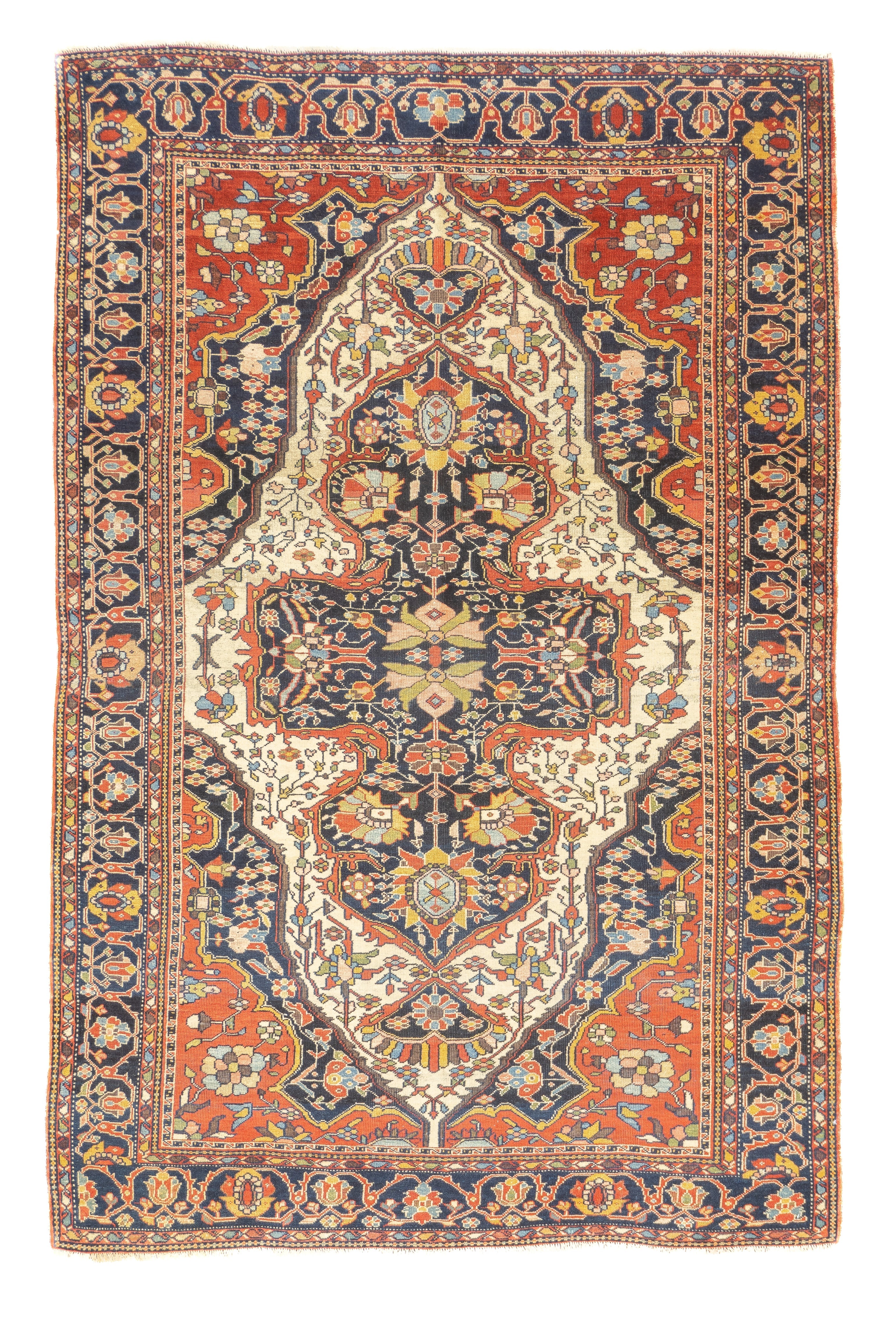 Antique Farahan Sarouk Rug 4'1'' x 6'0"