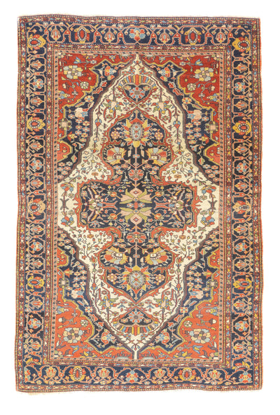 Antique Farahan Sarouk Rug 4'1'' x 6'0