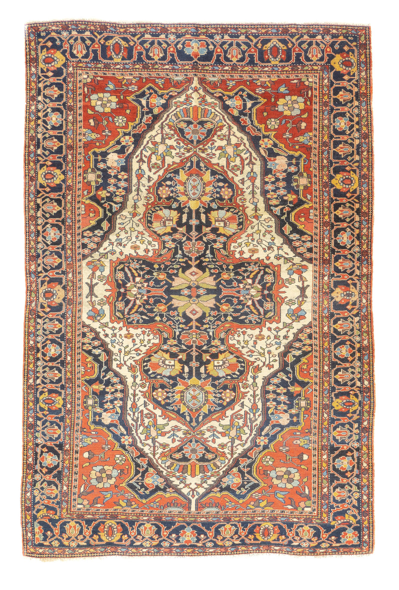 Antique Farahan Sarouk Rug 4'1'' x 6'0
