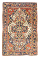 Antique Farahan Sarouk Rug 4'1'' x 6'0"