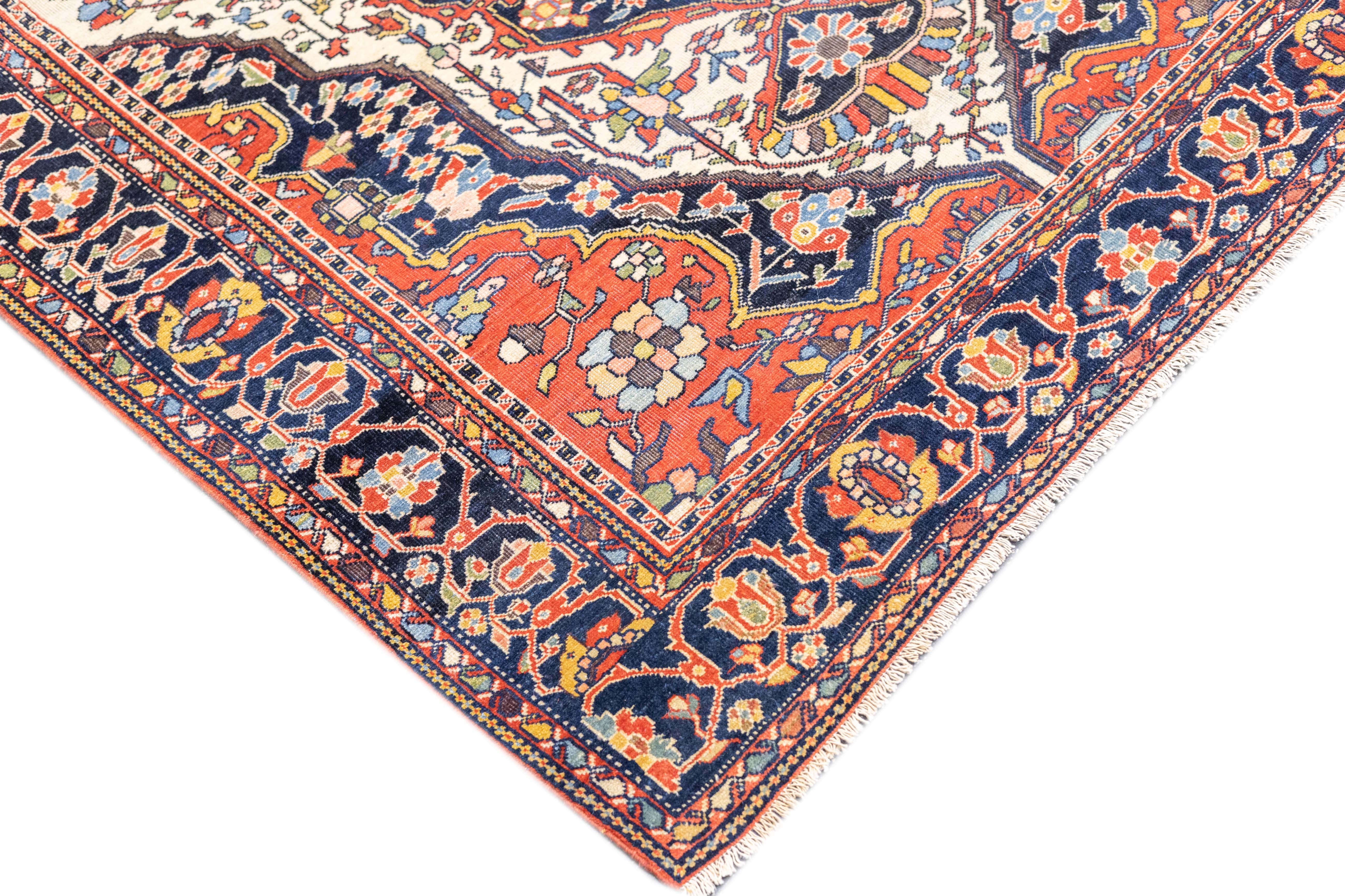 Antique Farahan Sarouk Rug 4'1'' x 6'0"