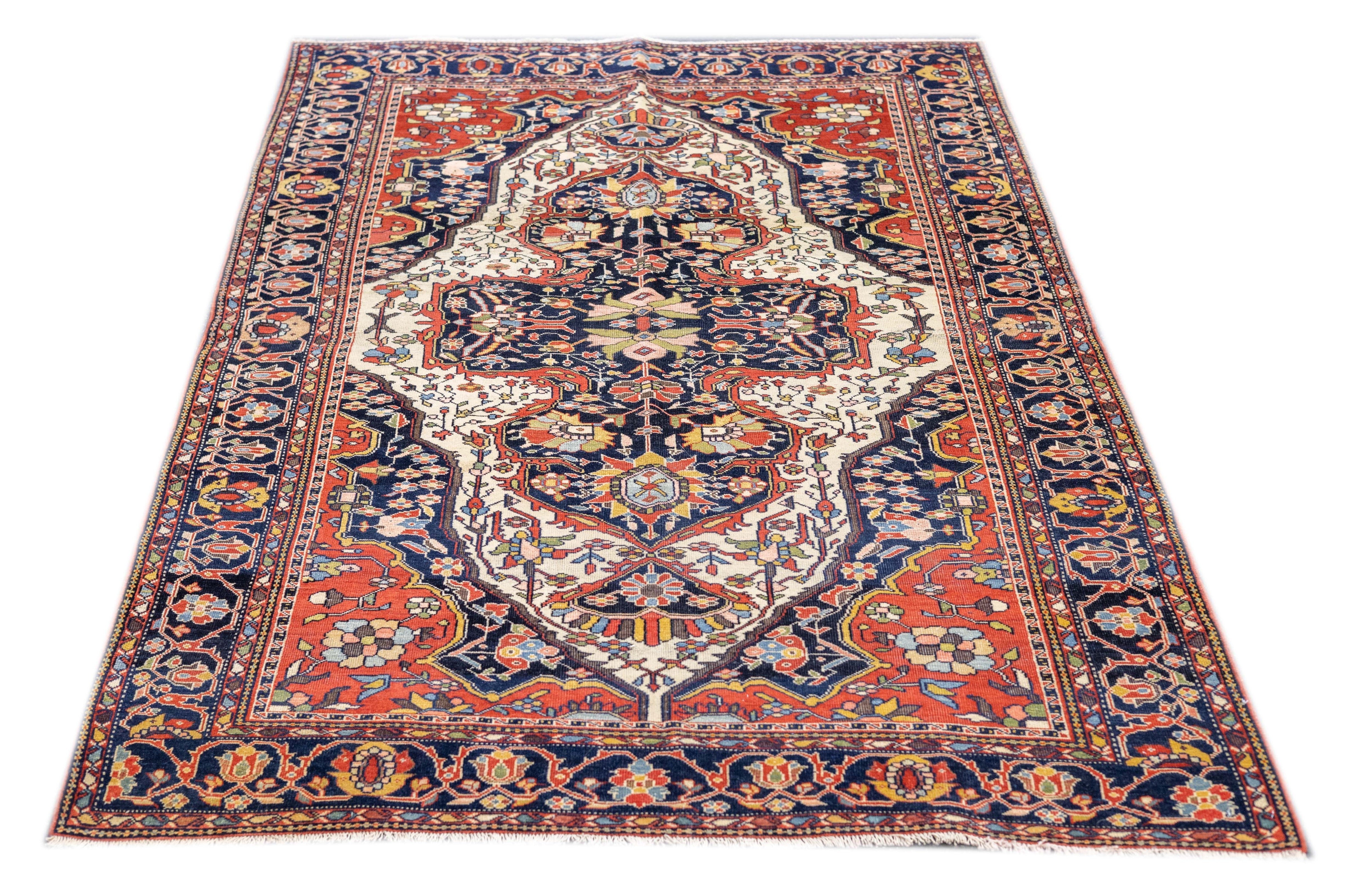 Antique Farahan Sarouk Rug 4'1'' x 6'0"