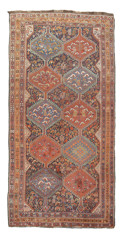Antique Qashqai Rug 5'9'' x 11'8''