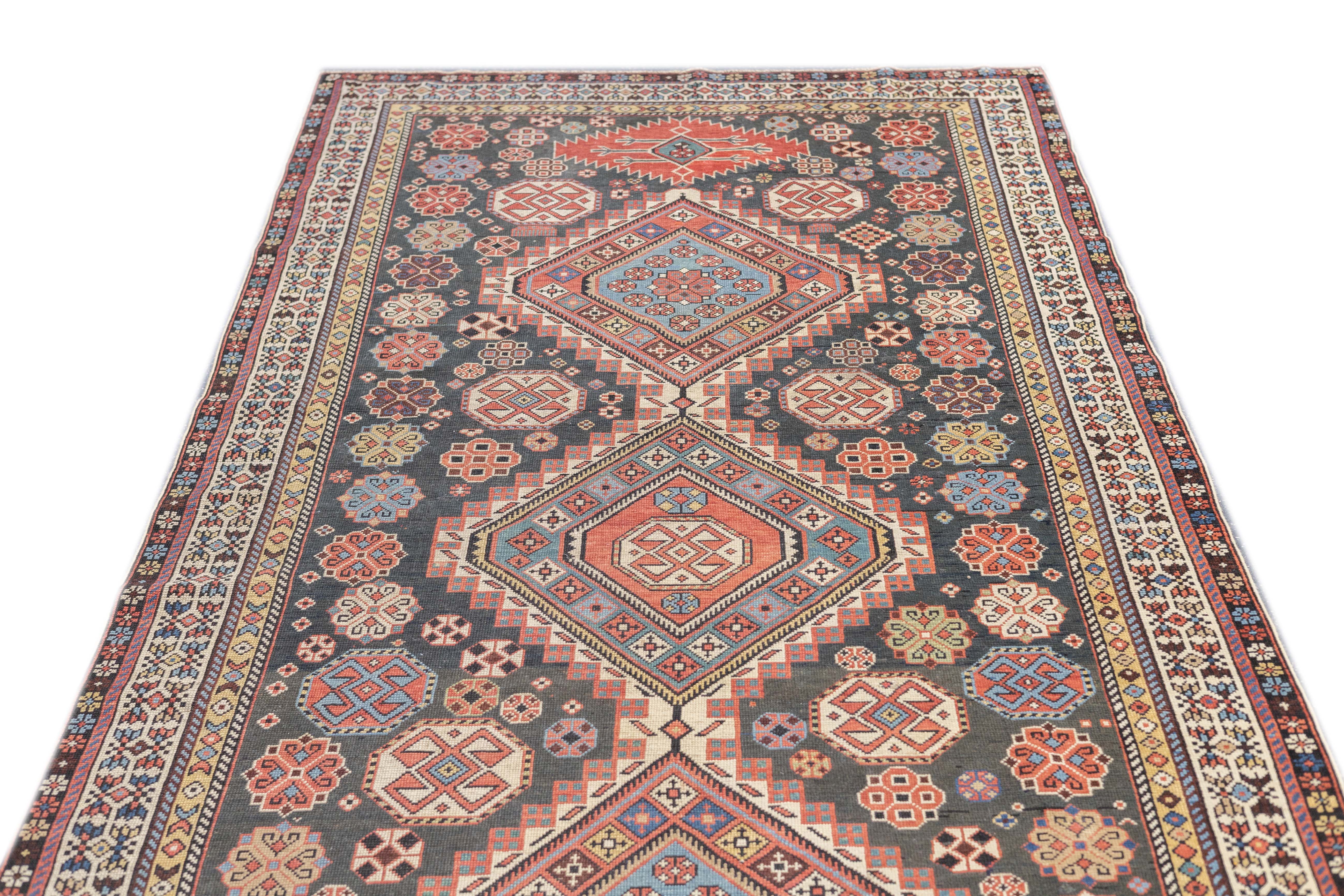 Antique Shirvan Rug 4'9'' x 10'2''