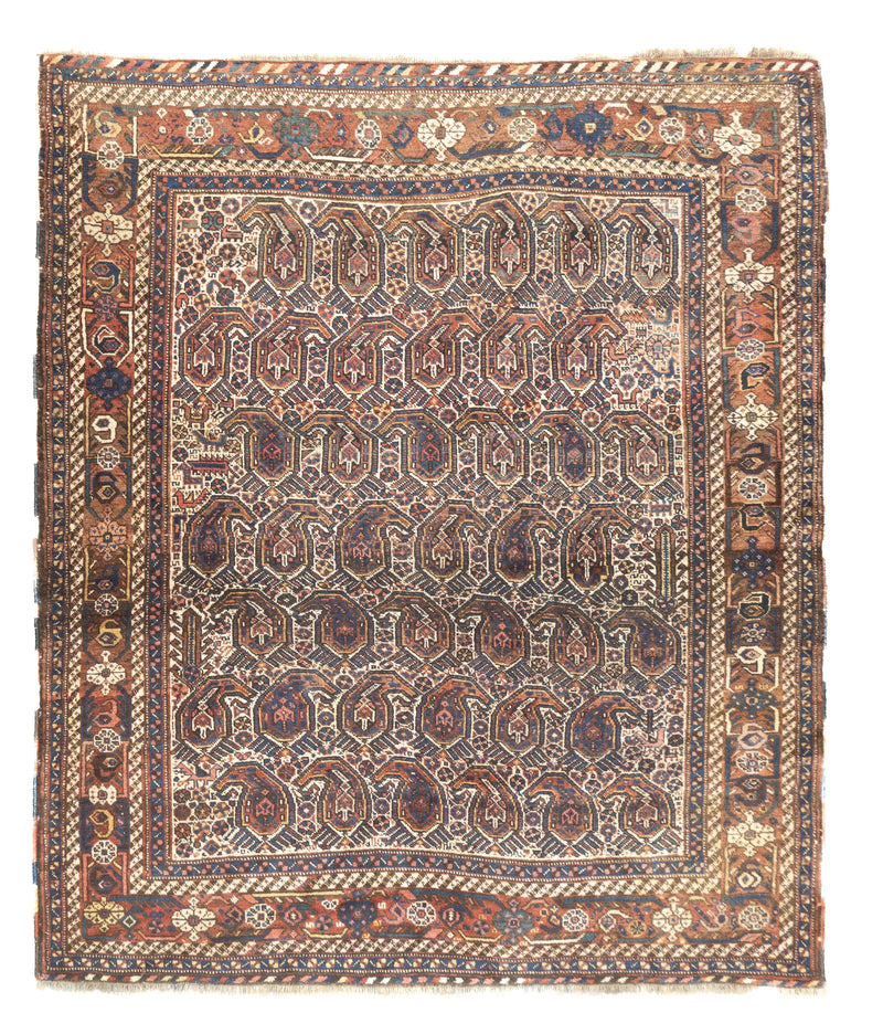 Antique Afshar Rug 5'2'' x 6'0