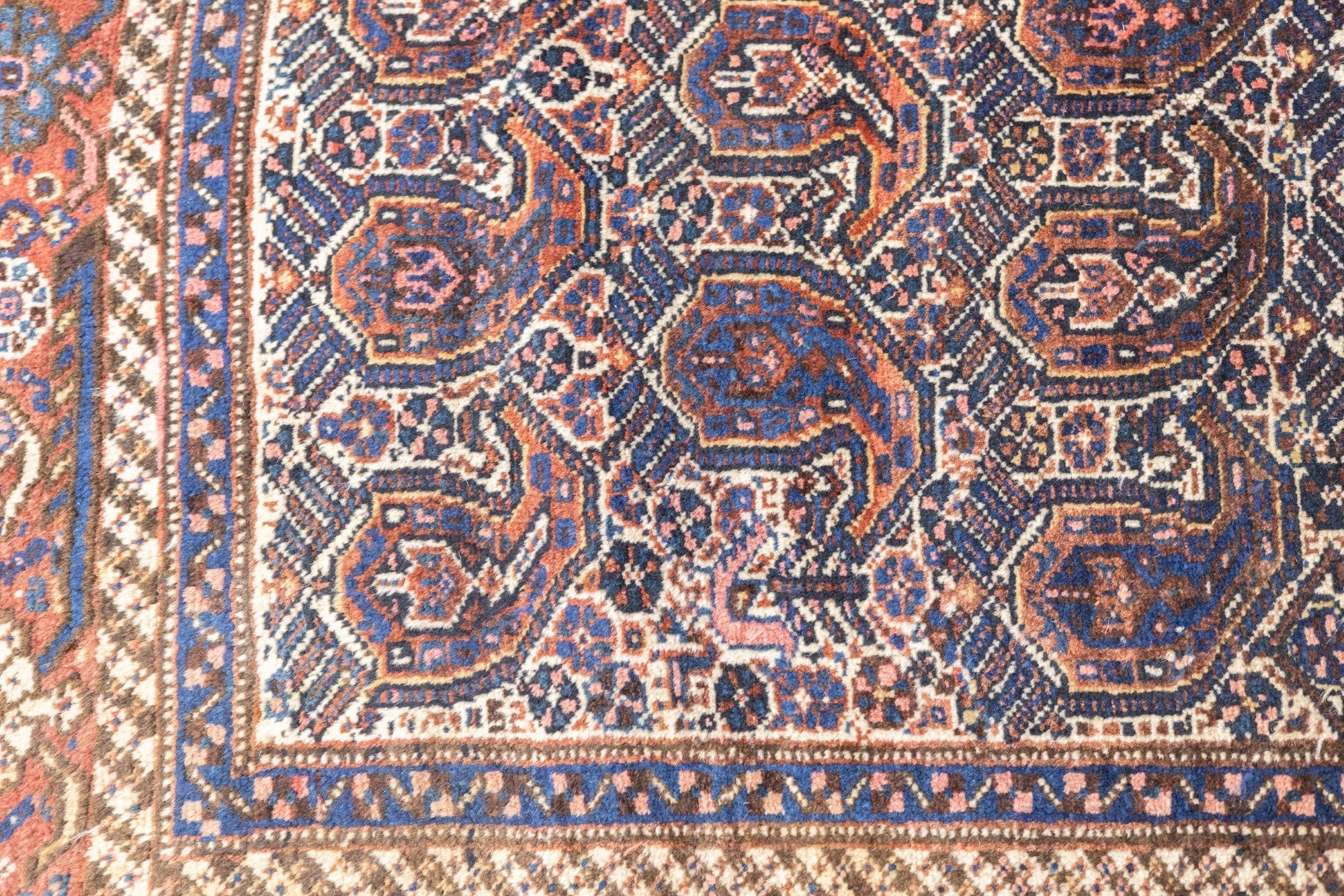 Antique Afshar Rug 5'2'' x 6'0"
