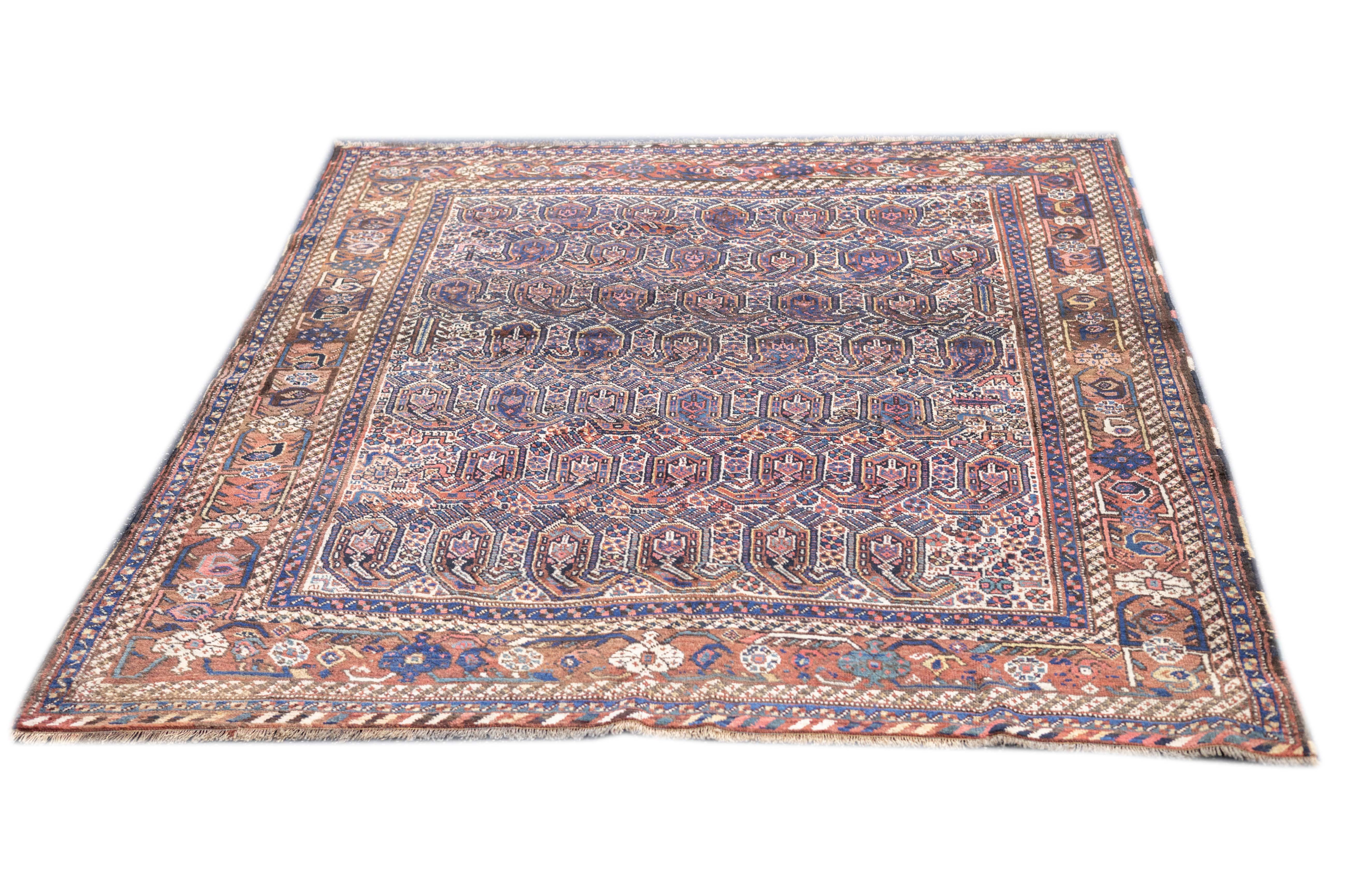 Antique Afshar Rug 5'2'' x 6'0"