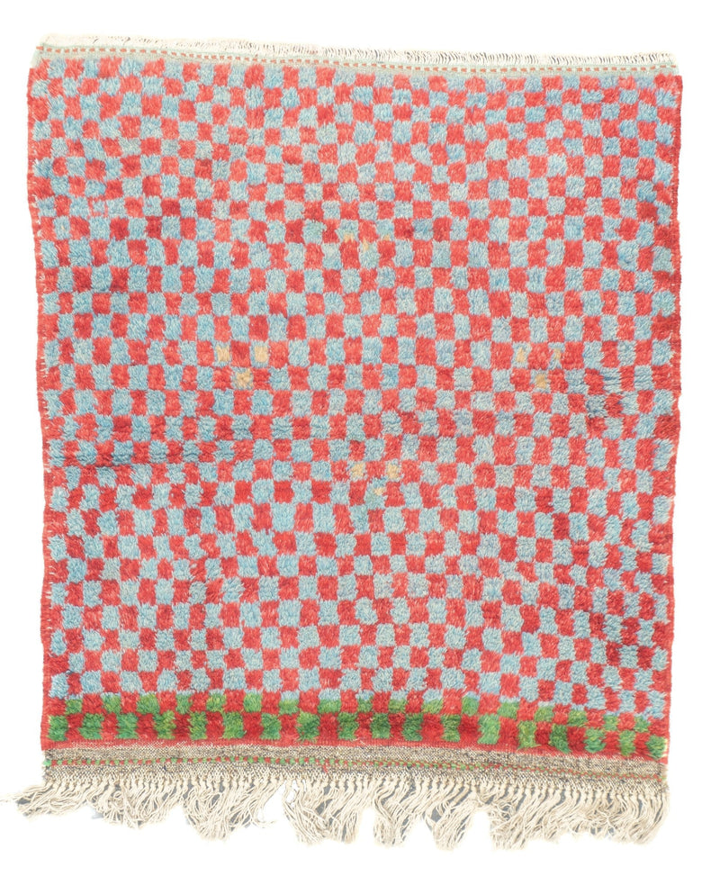 Vintage Moroccan Rug 3'7'' x 3'11''