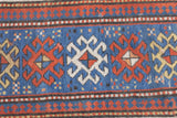 Antique Caucasian Kazak Rug 3'7'' x 6'9''
