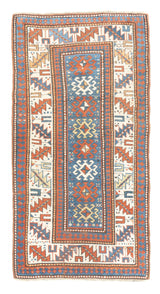Antique Caucasian Kazak Rug 3'7'' x 6'9''