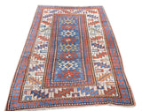 Antique Caucasian Kazak Rug 3'7'' x 6'9''