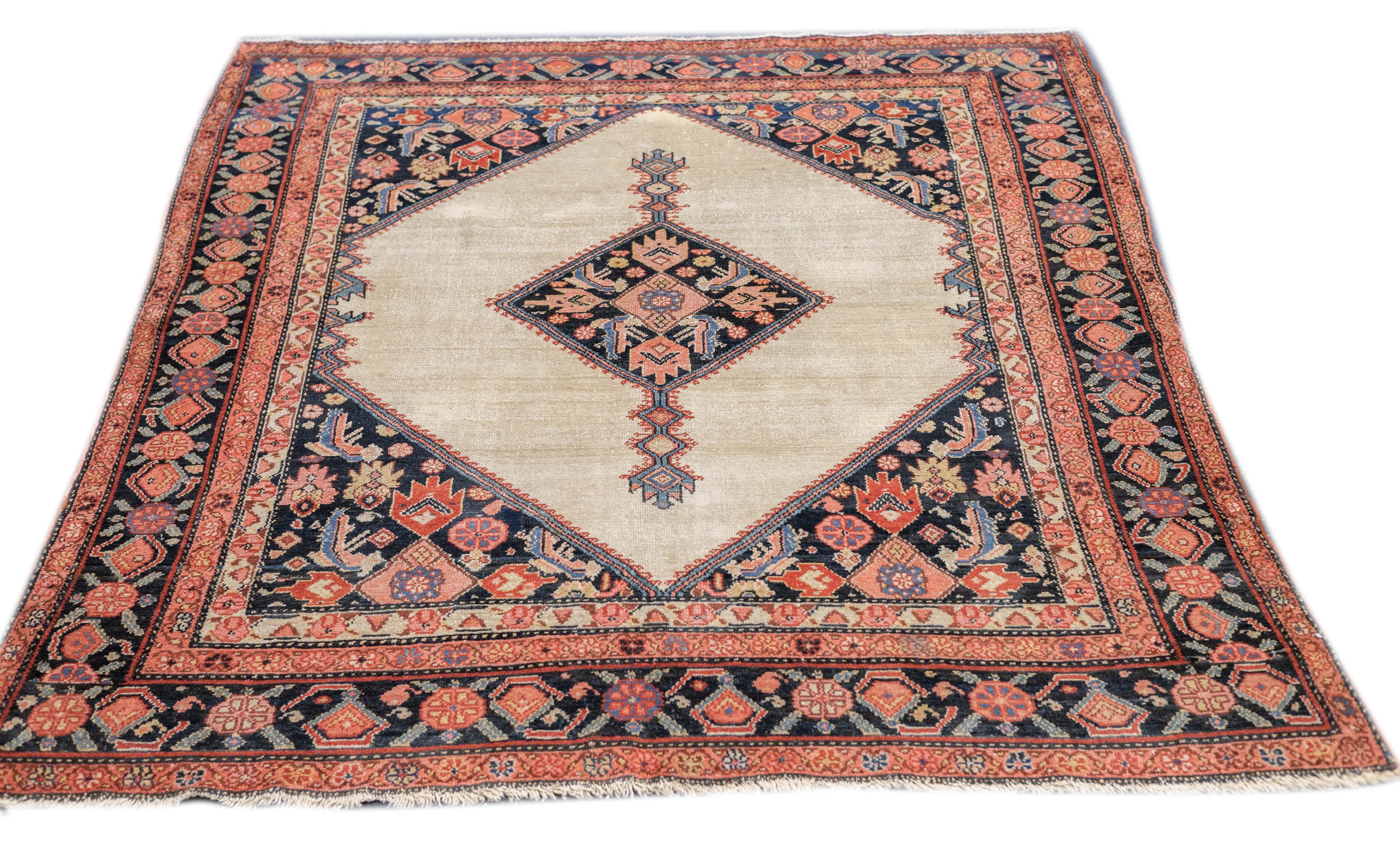 Antique Malayer Rug 5'0" x 6'5''