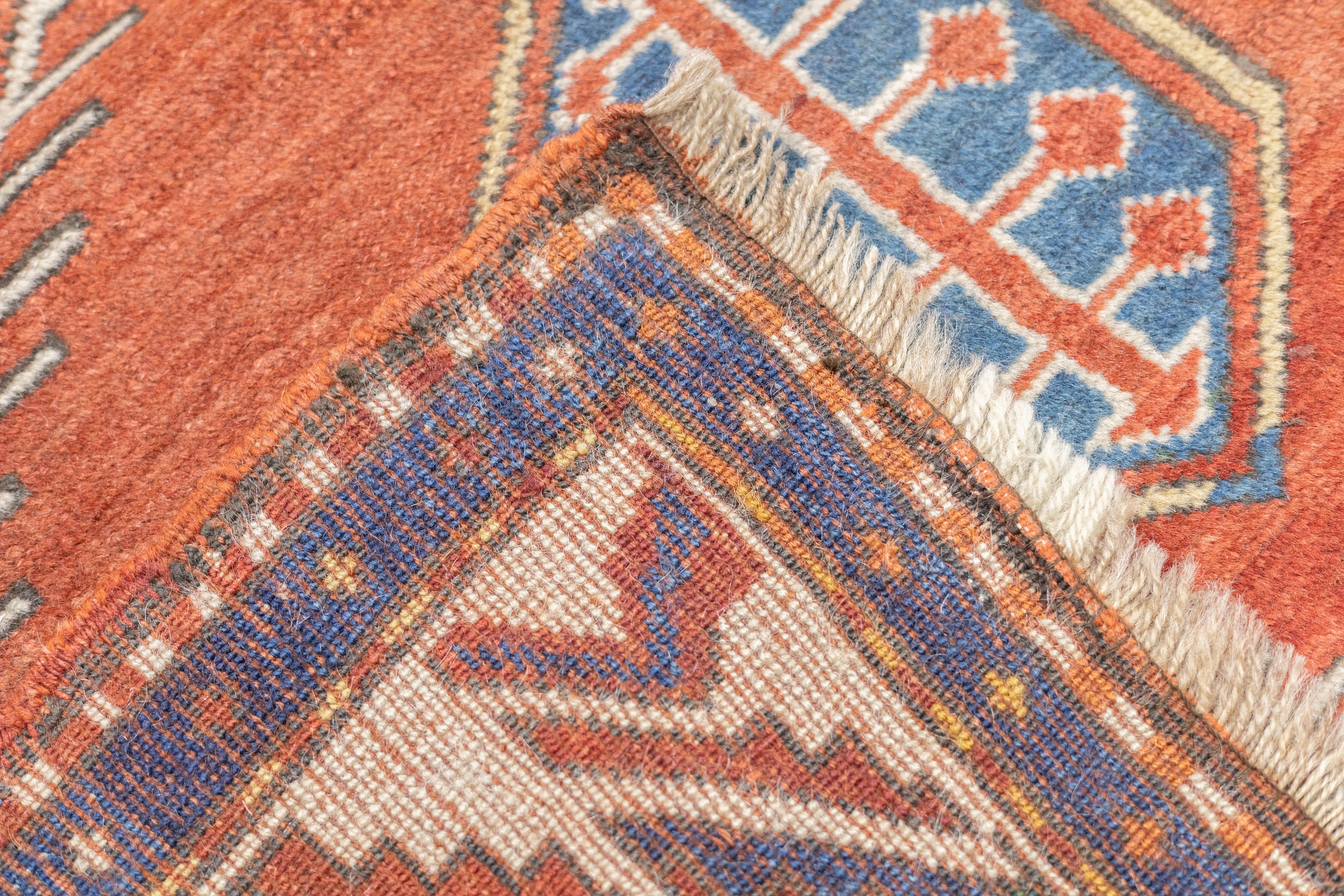 Antique Kazak Rug 4'3'' x 5'7''