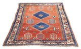 Antique Kazak Rug 4'3'' x 5'7''