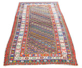 Antique Caucasian Kazak Rug 3'7'' x 7'7''