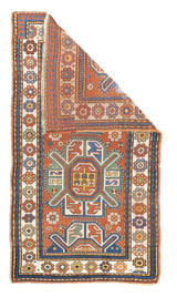 Antique Caucasian Kazak Rug 3'5'' x 6'3''