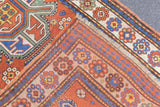Antique Caucasian Kazak Rug 3'5'' x 6'3''