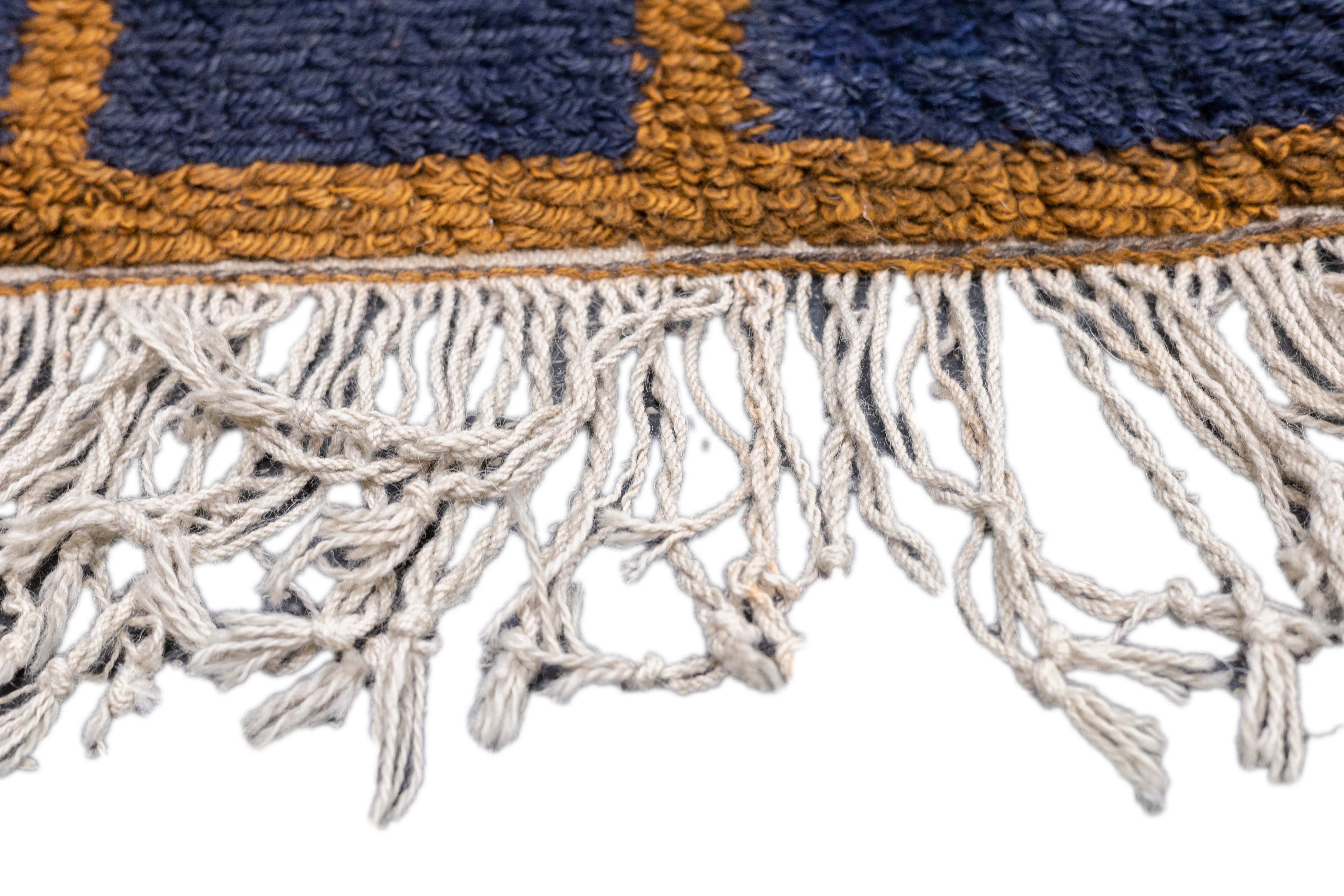 Vintage Swedish Rug 4'1'' x 4'10''