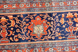 Antique Mohtasham Kashan Rug 8'7'' x 11'4''