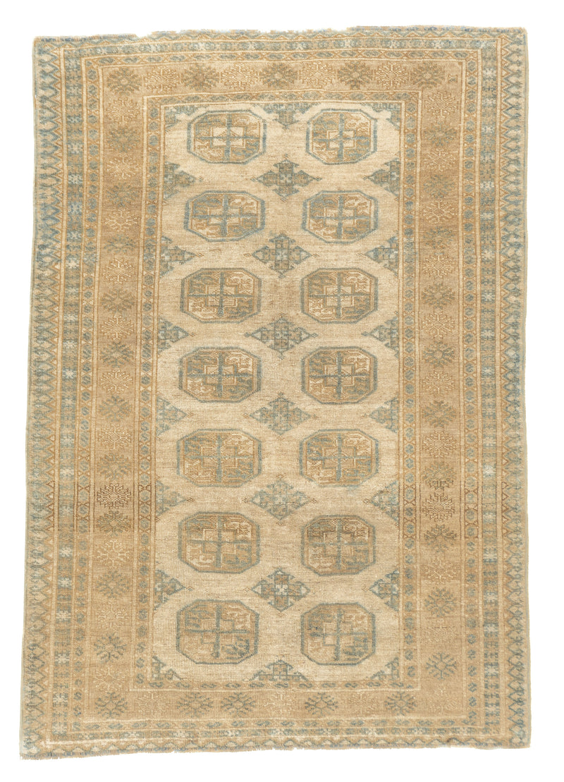 Vintage Turkmen Rug 4'4'' x 6'3''