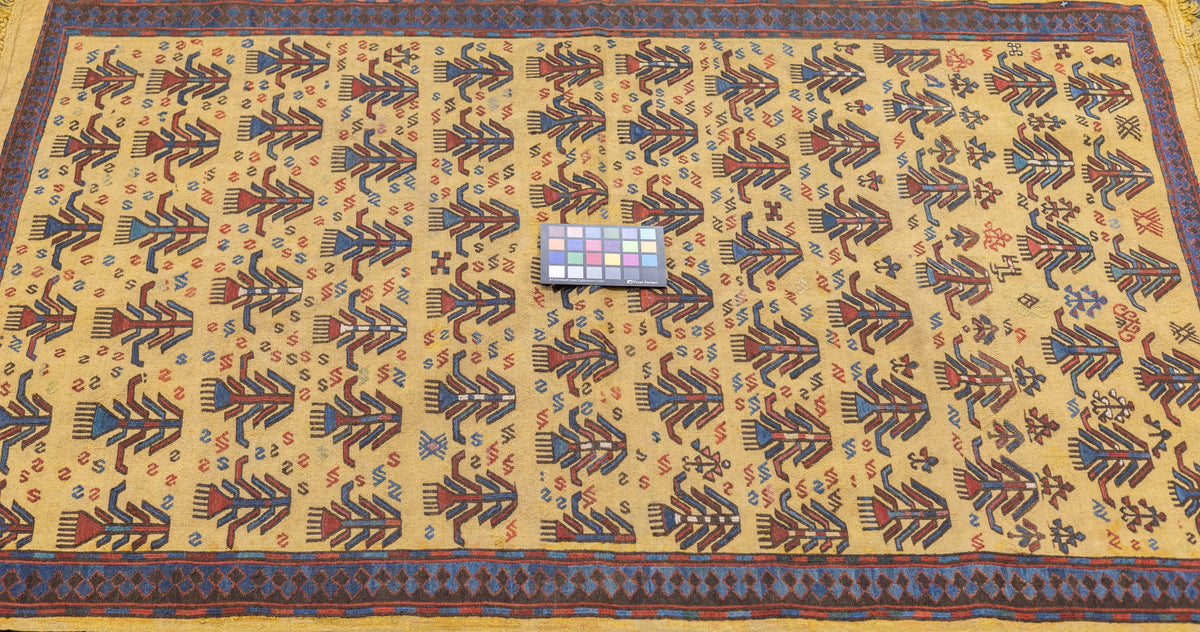 Antique Sumak Rug 3'4'' x 5'4''