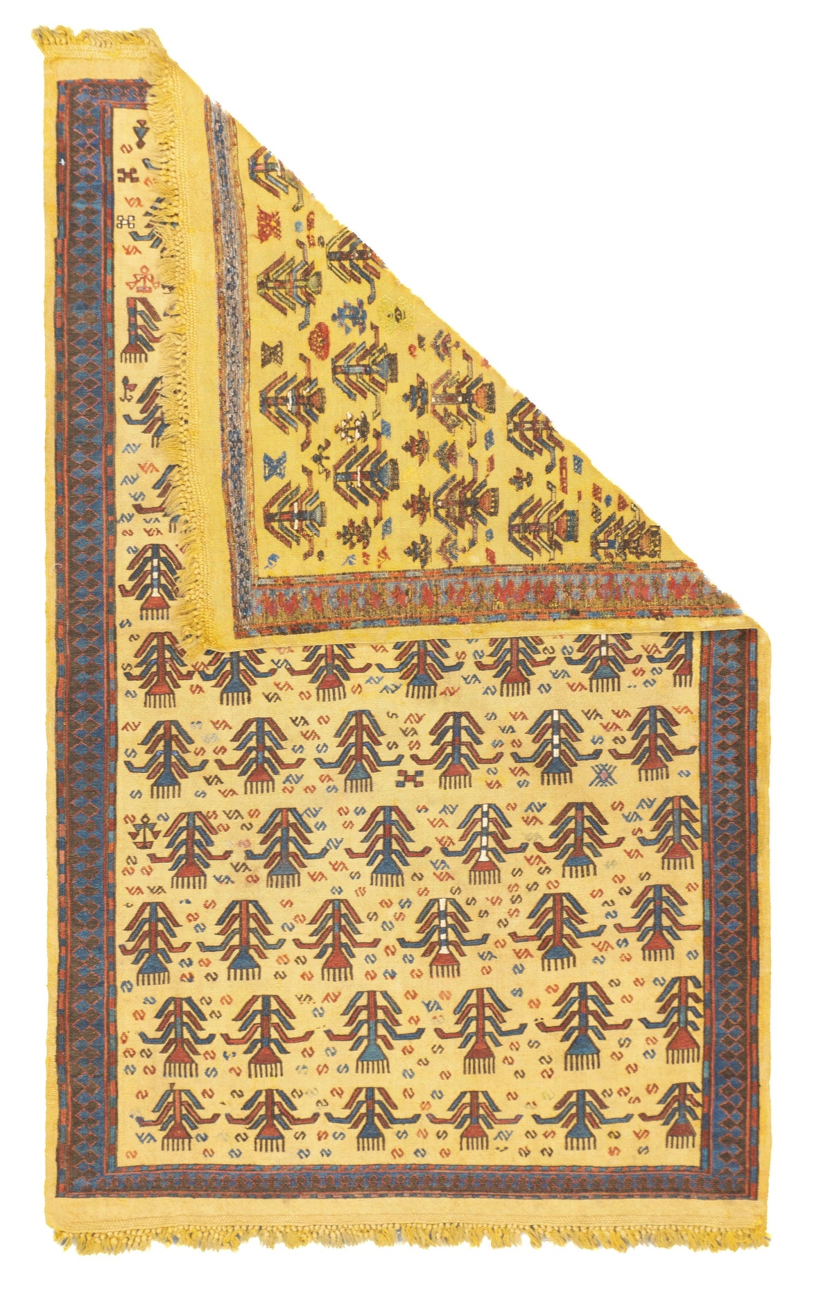 Antique Sumak Rug 3'4'' x 5'4''