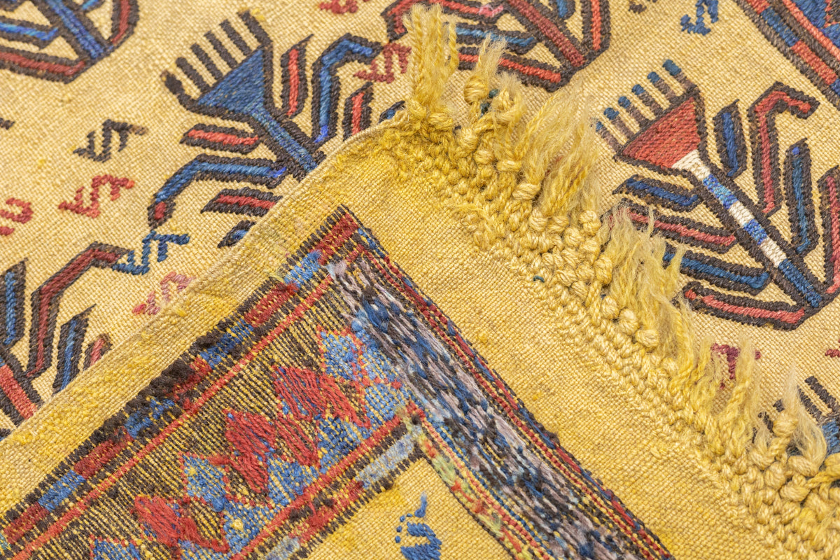 Antique Sumak Rug 3'4'' x 5'4''