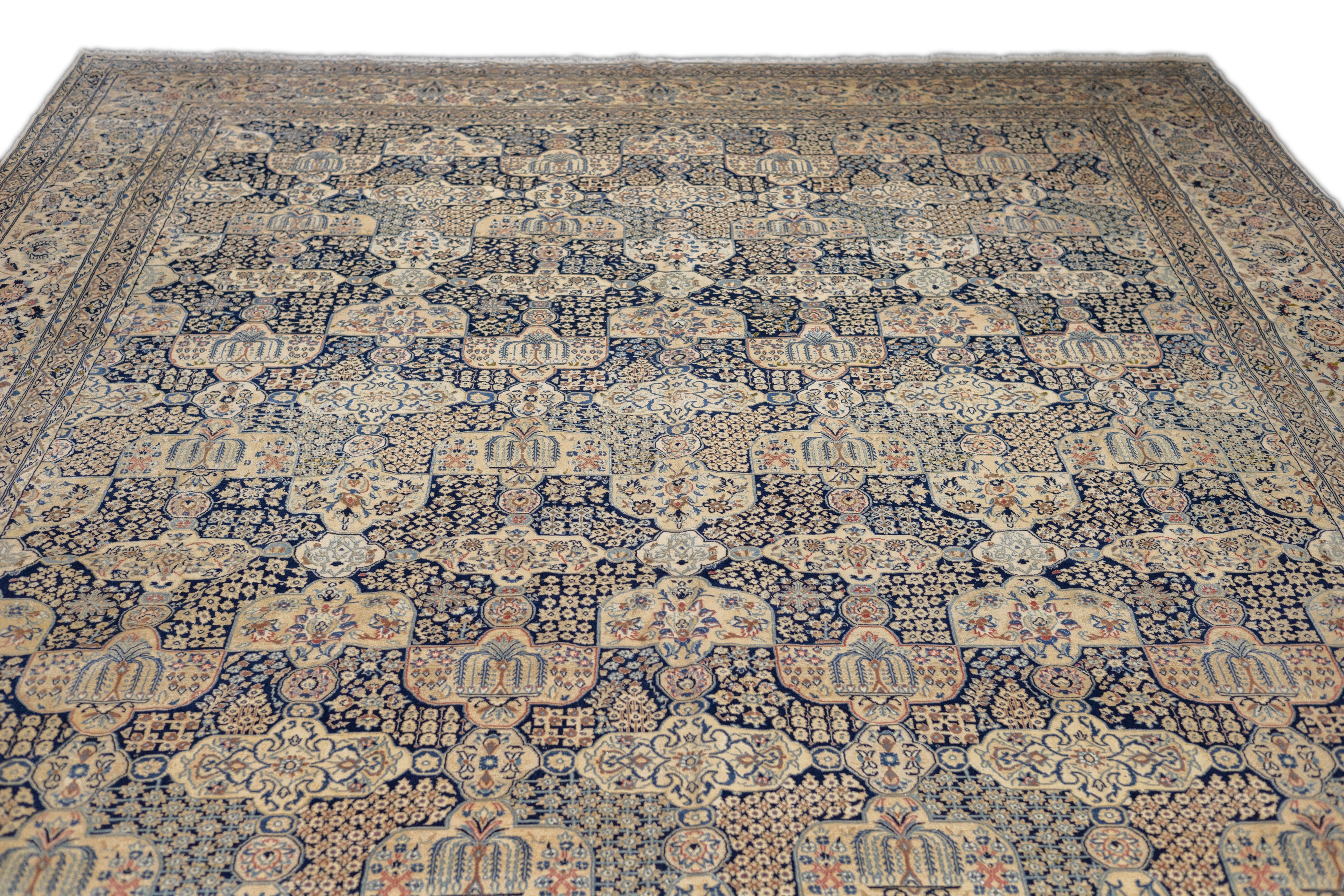Extremely Fine  Nain Habibian Wool and Silk Rug 10'10'' x 16'5''