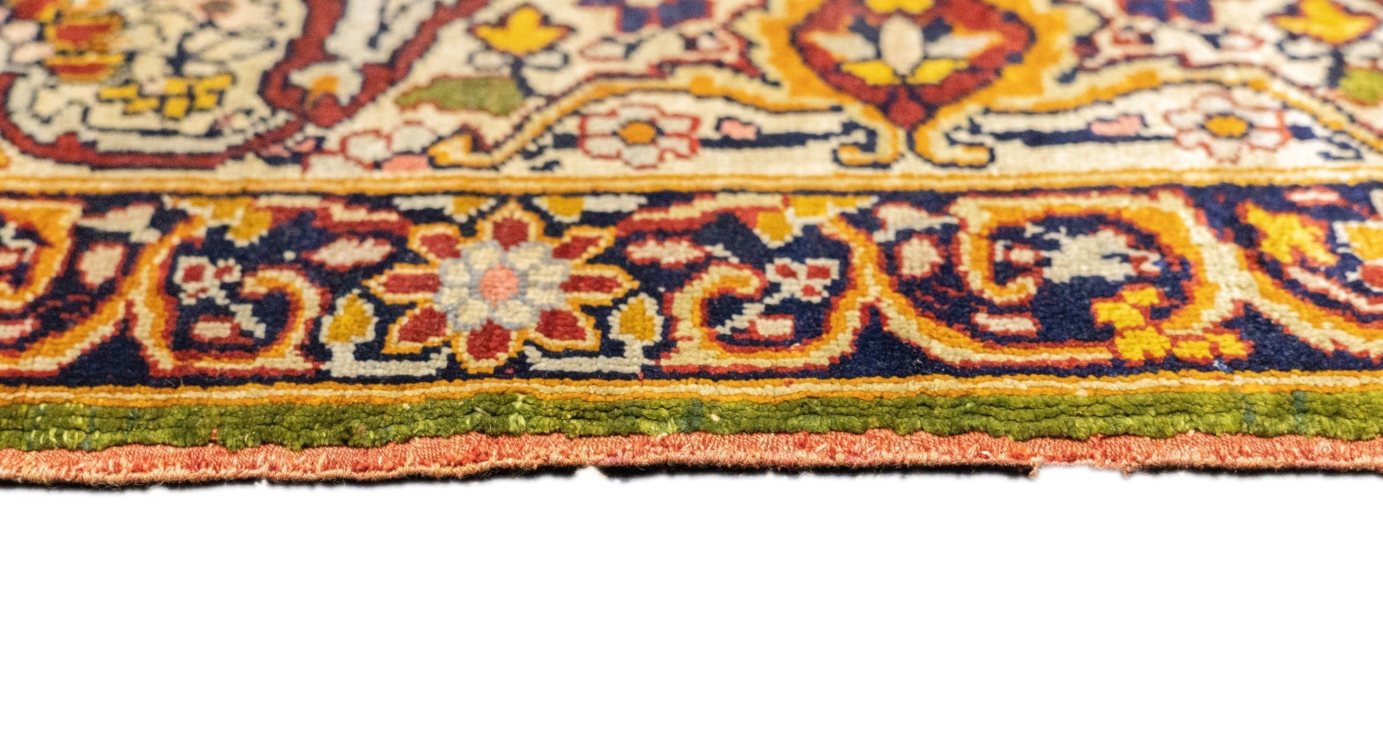Antique Silk Kerman Rug 4'5'' x 6'3''