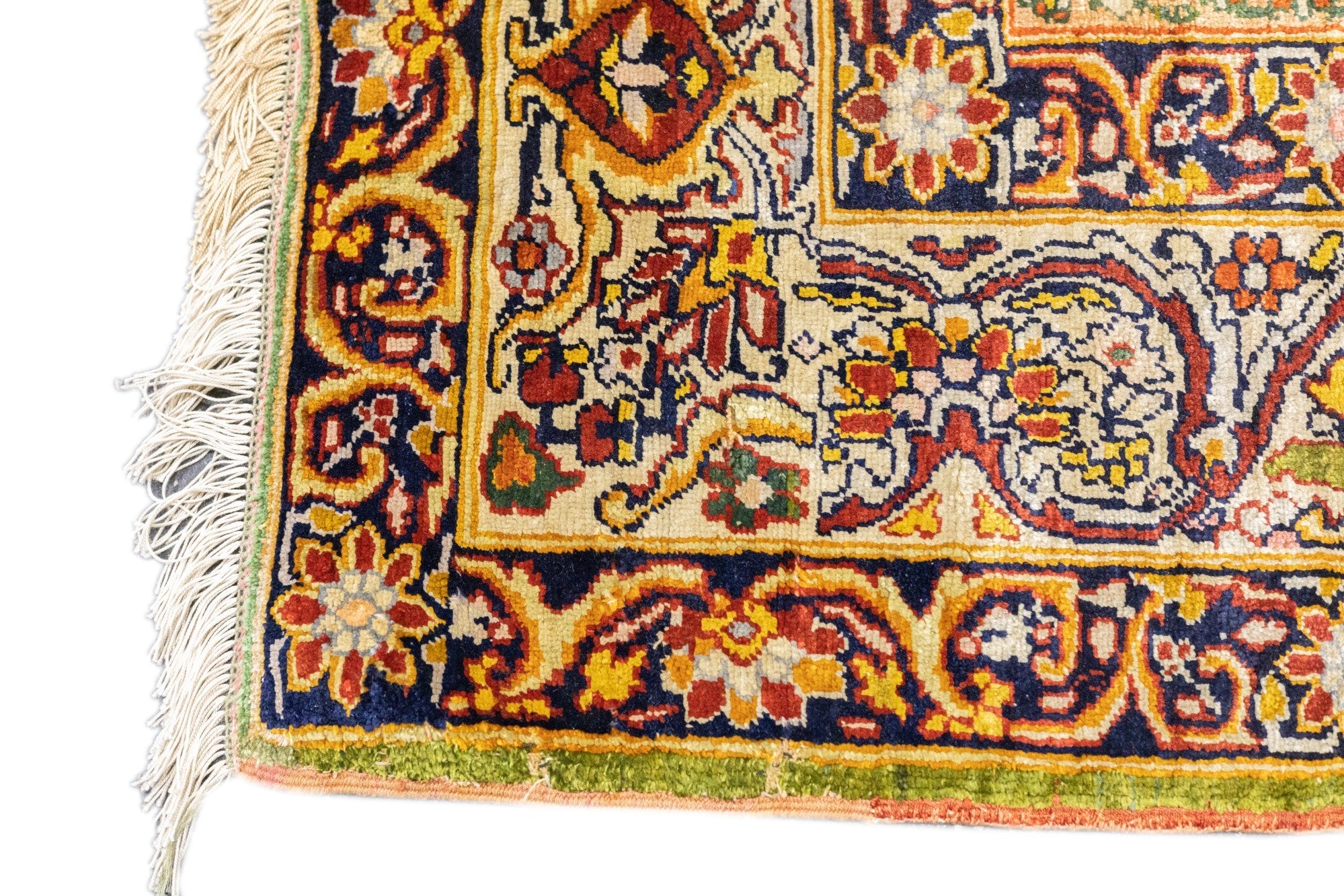 Antique Silk Kerman Rug 4'5'' x 6'3''